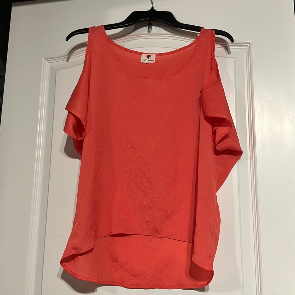 Coral womens top. Size small